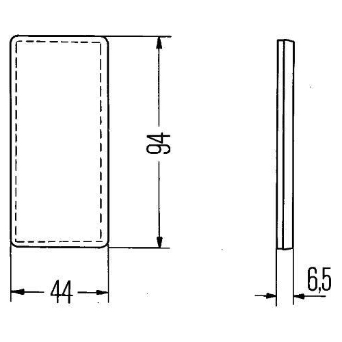 R&uuml;ckstrahler HELLA 8RA 003 326-031 f&uuml;r AEBI AUDI AUW&Auml;RTER DAF IVECO MAN PORSCHE