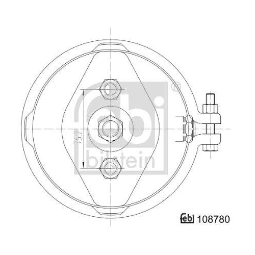 Membranbremszylinder FEBI BILSTEIN 108780 für RENAULT TRUCKS BPW