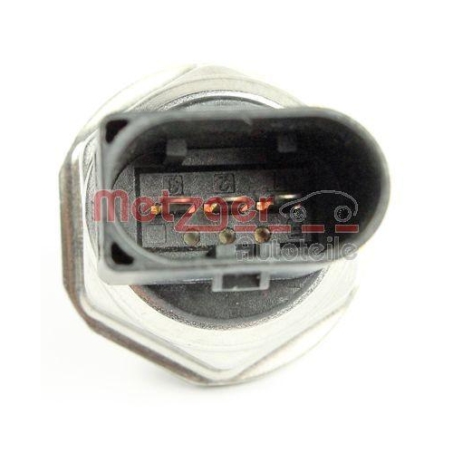 Sensor, Kraftstoffdruck METZGER 0906210 ORIGINAL ERSATZTEIL f&uuml;r VAG, links