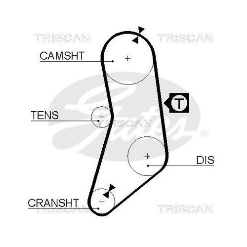 Zahnriemen TRISCAN 8645 5041 für DANA
