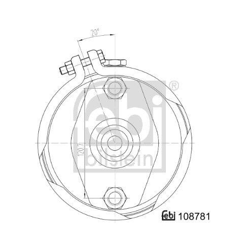 Membranbremszylinder FEBI BILSTEIN 108781 f&uuml;r DAF MERCEDES-BENZ K&Ouml;GEL SAF KRONE