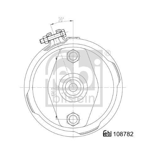 Membranbremszylinder FEBI BILSTEIN 108782 für DAF MERCEDES-BENZ SCANIA LIEBHERR