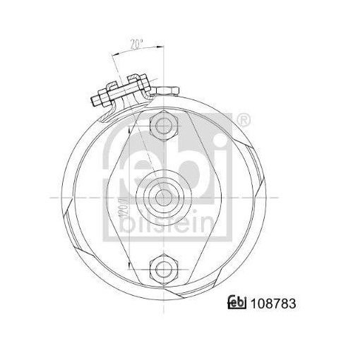 Membranbremszylinder FEBI BILSTEIN 108783 für DAF MERCEDES-BENZ EVOBUS KÖGEL SAF