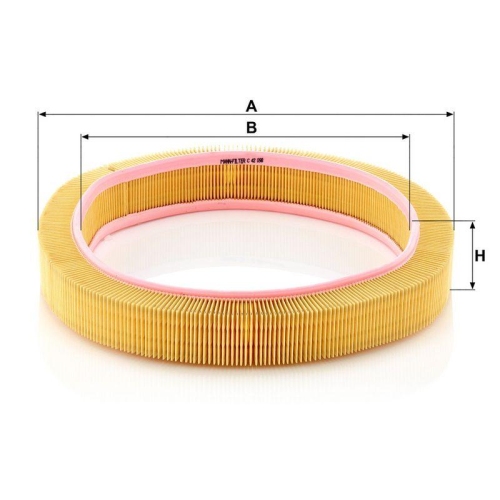 Luftfilter MANN-FILTER C 42 098 f&uuml;r FORD MERCEDES-BENZ