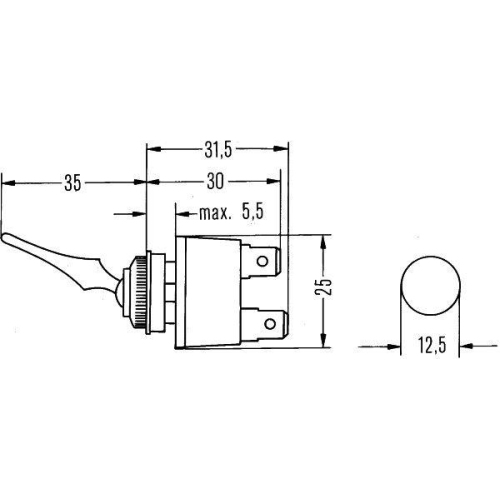 Schalter HELLA 6EG 001 567-112 für