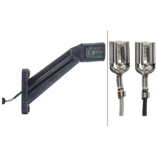 HELLA Umrissleuchte 2XS 011 744-171 f&uuml;r DAF SCANIA LIEBHERR K&Ouml;GEL DOLL AGRIFAC