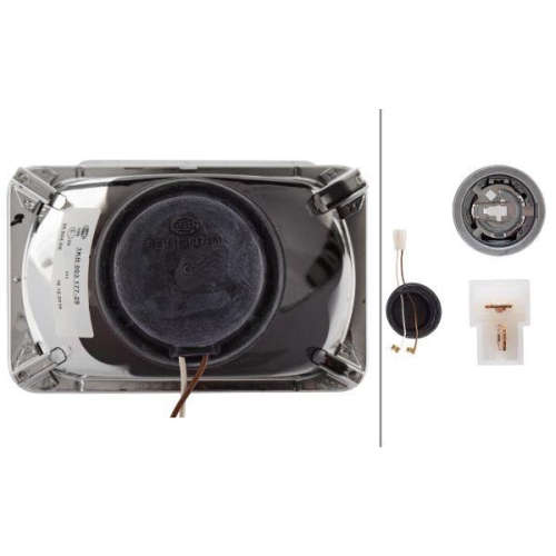 HELLA Scheinwerfereinsatz, Fernscheinwerfer 1KB 003 177-291 f&uuml;r AUDI MAN NISSAN