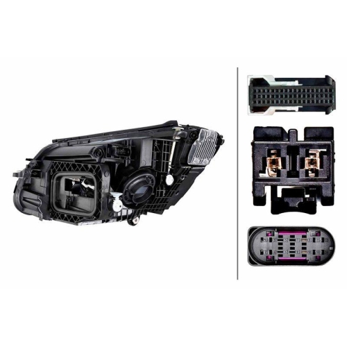 HELLA Hauptscheinwerfer 1EX 014 827-521 f&uuml;r MERCEDES-BENZ, rechts
