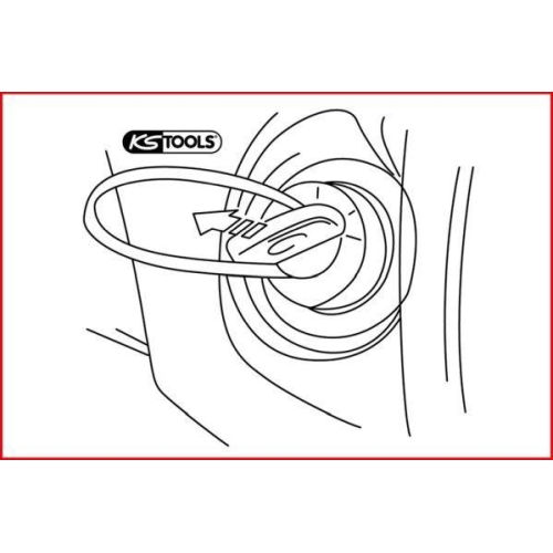 Demontagewerkzeugsatz, Zündschloss KS TOOLS 500.1315 für