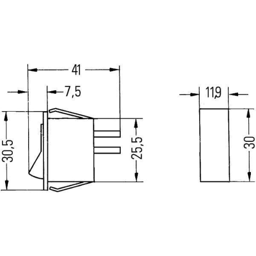 Schalter HELLA 6EH 004 406-002 für AEBI AUWÄRTER CLAAS JOHN DEERE