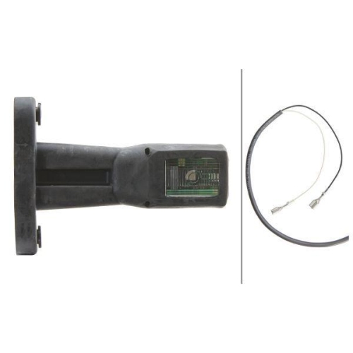 HELLA Umrissleuchte 2XS 011 768-071 f&uuml;r DAF LIEBHERR, links, seitlicher Anbau