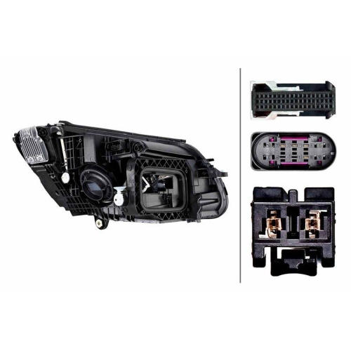 HELLA Hauptscheinwerfer 1EX 014 827-551 für MERCEDES-BENZ, links