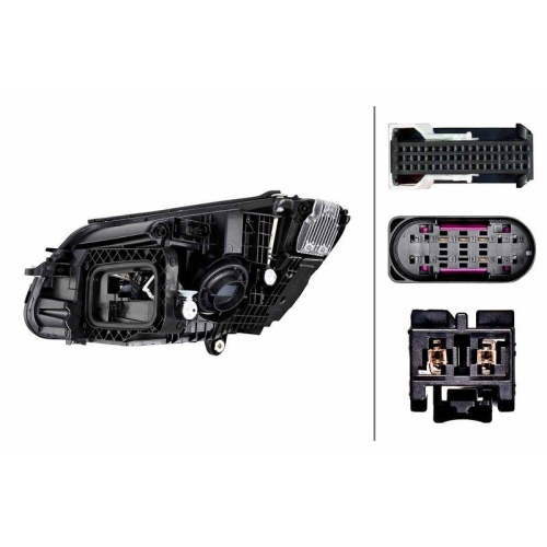 HELLA Hauptscheinwerfer 1EX 014 827-561 für MERCEDES-BENZ, rechts