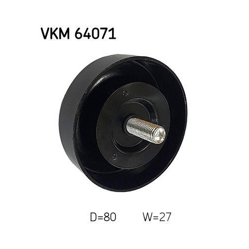 Umlenk-/F&uuml;hrungsrolle, Keilrippenriemen SKF VKM 64071 f&uuml;r HYUNDAI KIA, links