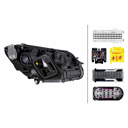 HELLA Hauptscheinwerfer 1EX 014 827-611 für MERCEDES-BENZ, links
