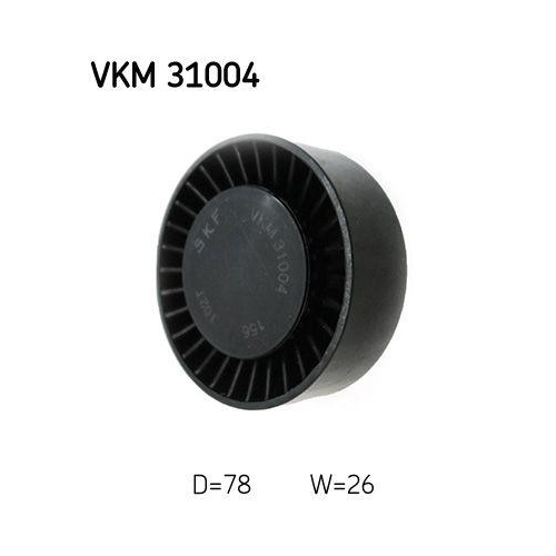 Riemenspanner, Keilrippenriemen SKF VKM 31004 f&uuml;r AUDI FORD SEAT SKODA VW, oben