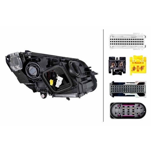 HELLA Hauptscheinwerfer 1EX 014 827-651 für MERCEDES-BENZ, links