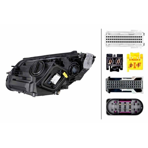 HELLA Hauptscheinwerfer 1EX 014 827-661 für MERCEDES-BENZ, rechts