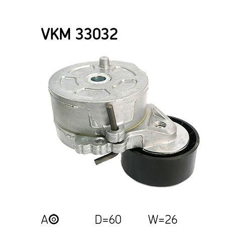 Riemenspanner, Keilrippenriemen SKF VKM 33032 f&uuml;r CITRO&Euml;N FIAT PEUGEOT, links