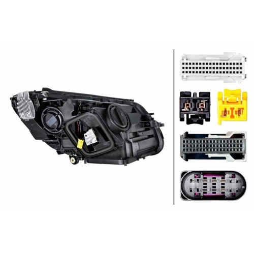 HELLA Hauptscheinwerfer 1LX 014 827-631 f&uuml;r MERCEDES-BENZ, links