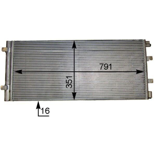 MAHLE AC 776 000S Kondensator, Klimaanlage BEHR f&uuml;r NISSAN OPEL RENAULT VAUXHALL