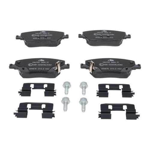 Bremsbelagsatz, Scheibenbremse ATE 13.0460-5679.2 f&uuml;r FIAT, Vorderachse