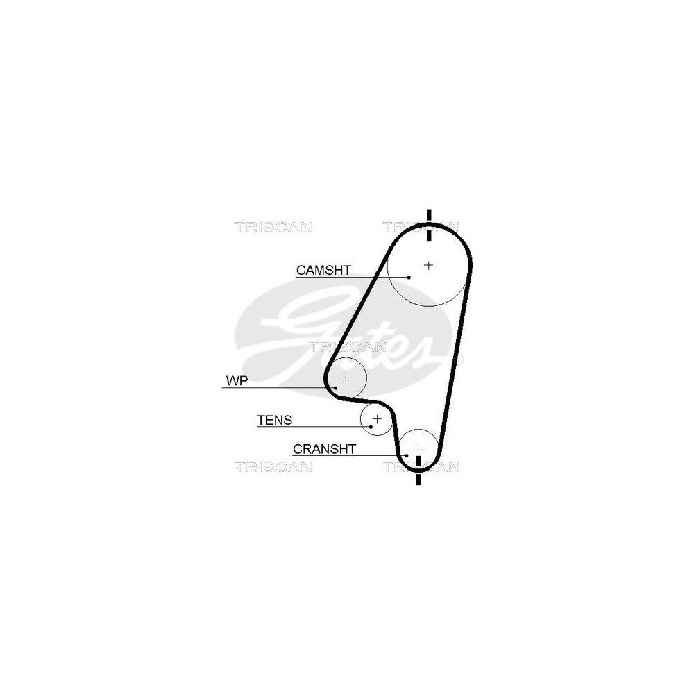 Zahnriemen TRISCAN 8645 5310xs f&uuml;r OPEL VAUXHALL CHEVROLET DAEWOO PONTIAC ZAZ