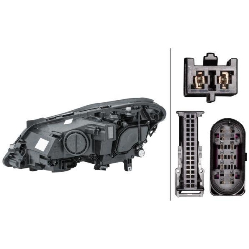 HELLA Hauptscheinwerfer 1EX 011 091-721 für MERCEDES-BENZ, rechts