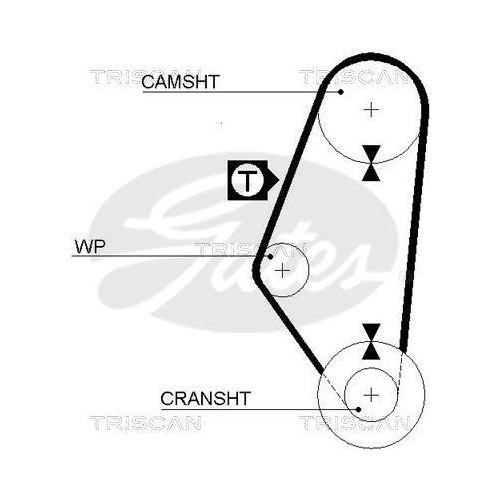 Zahnriemen TRISCAN 8645 5311 f&uuml;r SEAT VW DANA