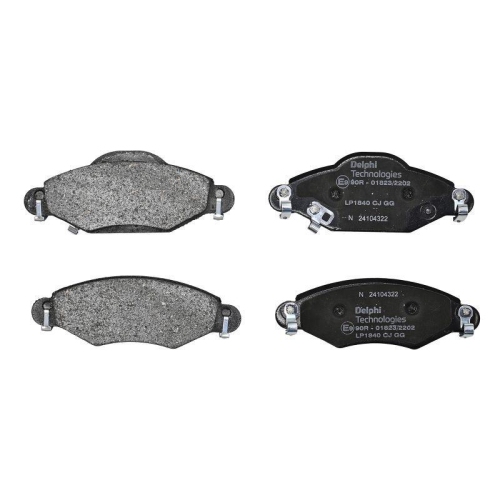 DELPHI LP1840 Bremsbelagsatz, Scheibenbremse f&uuml;r TOYOTA, Vorderachse