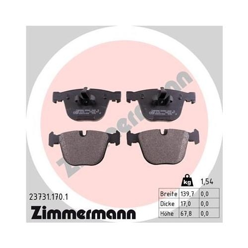 Bremsscheibe ZIMMERMANN 150.3480.20 COAT Z f&uuml;r BMW, Hinterachse