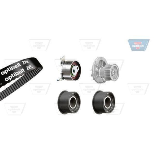 Wasserpumpe + Zahnriemensatz OPTIBELT KT 1384 W1 Optibelt-WAPU-KIT f&uuml;r
