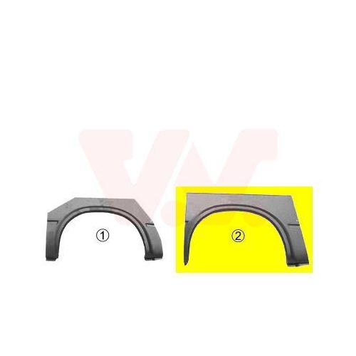 Seitenwand VAN WEZEL 1896147 für, hinten links