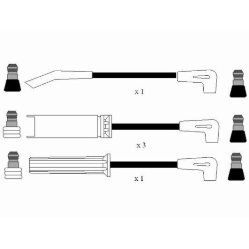 Z&uuml;ndleitungssatz NGK 0594 f&uuml;r CHEVROLET DAEWOO GENERAL MOTORS PONTIAC BUICK