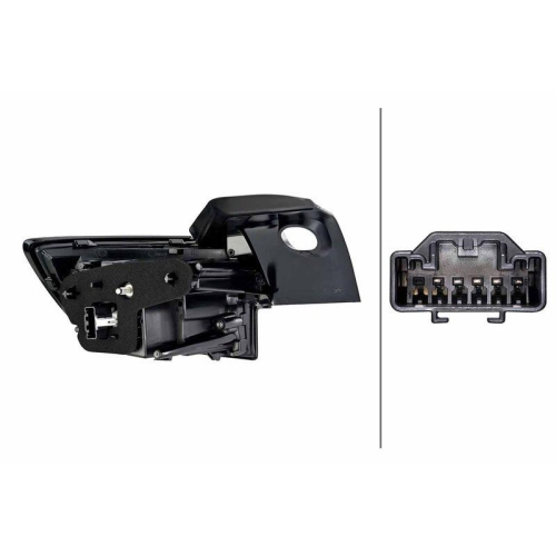 HELLA Heckleuchte 2SK 017 484-121 für OPEL, rechts