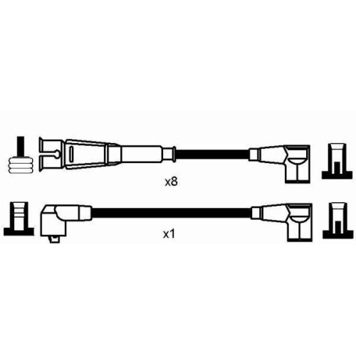 Z&uuml;ndleitungssatz NGK 0751 f&uuml;r MERCEDES-BENZ STEYR SMART MAYBACH