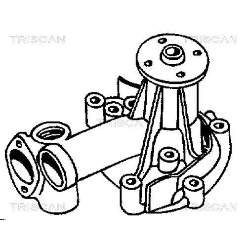 Wasserpumpe, Motork&uuml;hlung TRISCAN 8600 42001 f&uuml;r MITSUBISHI HYUNDAI