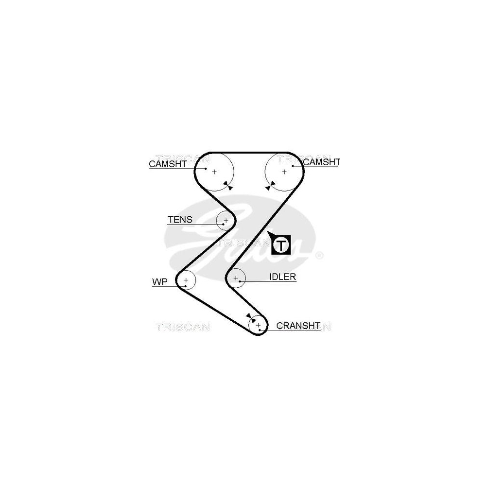 Zahnriemen TRISCAN 8645 5528xs f&uuml;r CITRO&Euml;N FIAT LANCIA PEUGEOT DANA