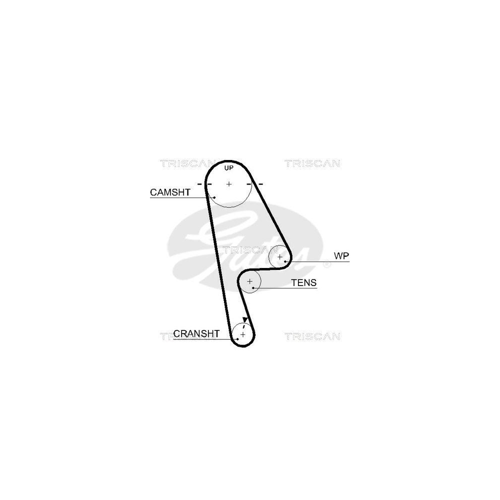 Zahnriemen TRISCAN 8645 5529xs f&uuml;r HONDA DANA