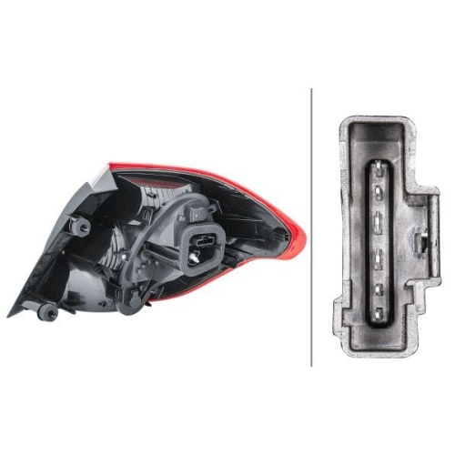 HELLA Heckleuchte 2VP 354 988-011 für CITROËN, links