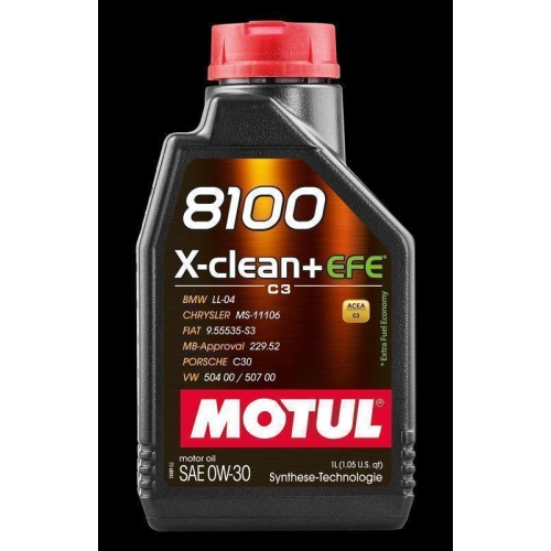 Motul 8100 X-CLEAN + EFE 0W-30 1L