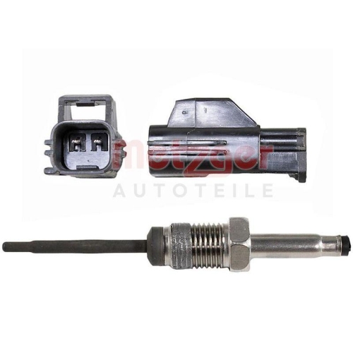 Sensor, Abgastemperatur METZGER 08941020 ORIGINAL ERSATZTEIL f&uuml;r FORD, mitte