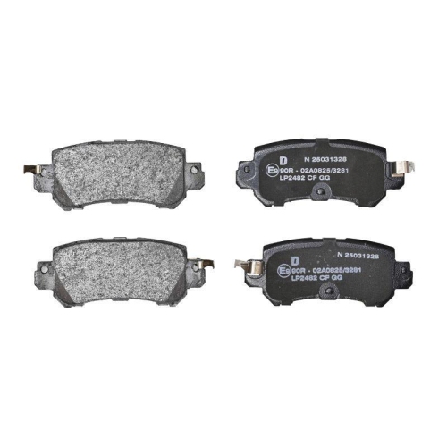 DELPHI LP2482 Bremsbelagsatz, Scheibenbremse f&uuml;r MAZDA, Hinterachse