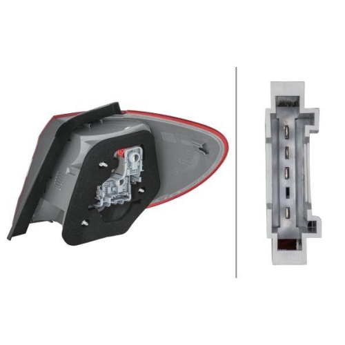 HELLA Heckleuchte 2SD 354 872-011 für MERCEDES-BENZ, links