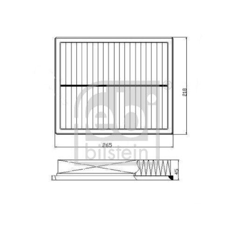 FEBI BILSTEIN Luftfilter 172767 f&uuml;r BMW