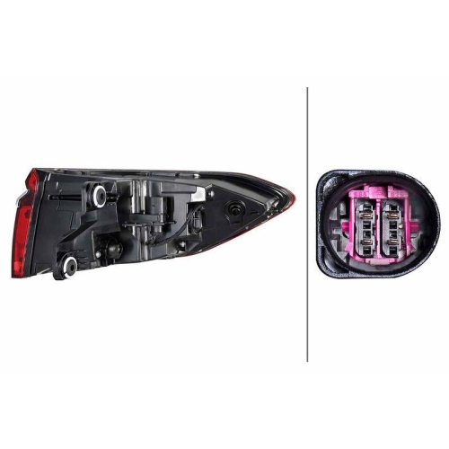 HELLA Heckleuchte 2SD 013 094-621 für AUDI