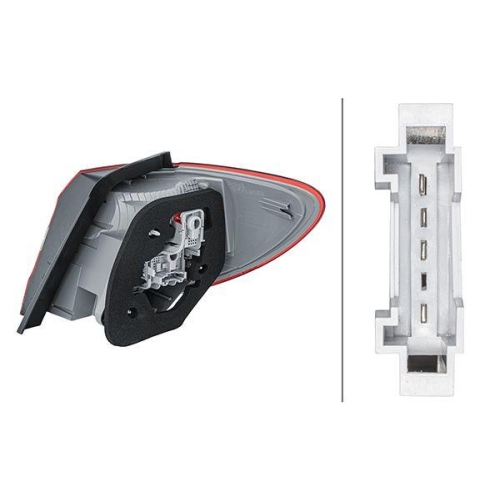 HELLA Heckleuchte 2SD 354 872-051 für MERCEDES-BENZ, links