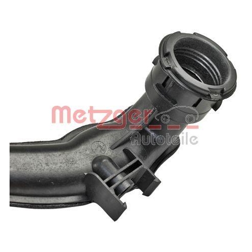 Ladeluftschlauch METZGER 2400414 f&uuml;r RENAULT, Ladeluftk&uuml;hler, links