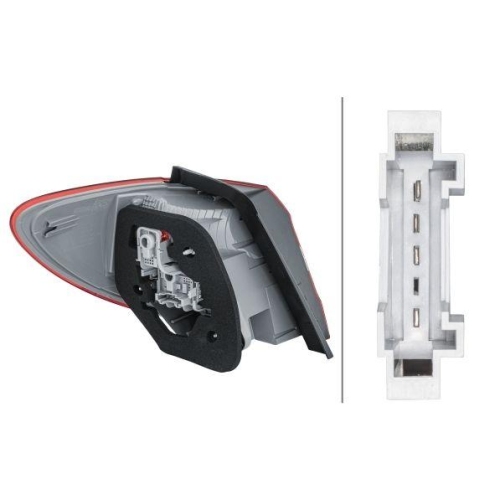 HELLA Heckleuchte 2SD 354 872-061 für MERCEDES-BENZ, rechts