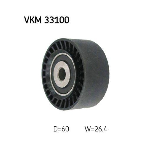 Umlenk-/F&uuml;hrungsrolle, Keilrippenriemen SKF VKM 33100 f&uuml;r CITRO&Euml;N OPEL PEUGEOT